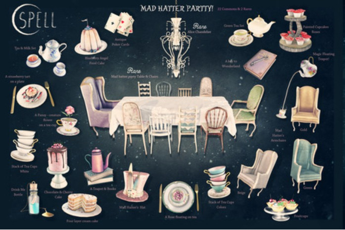 SPELL : Green Tea Set