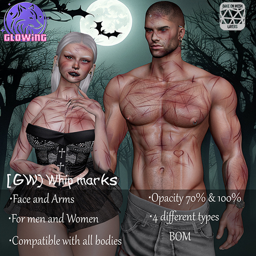 [Glowing] Whip Marks- FACE AND ARMS FATPACK