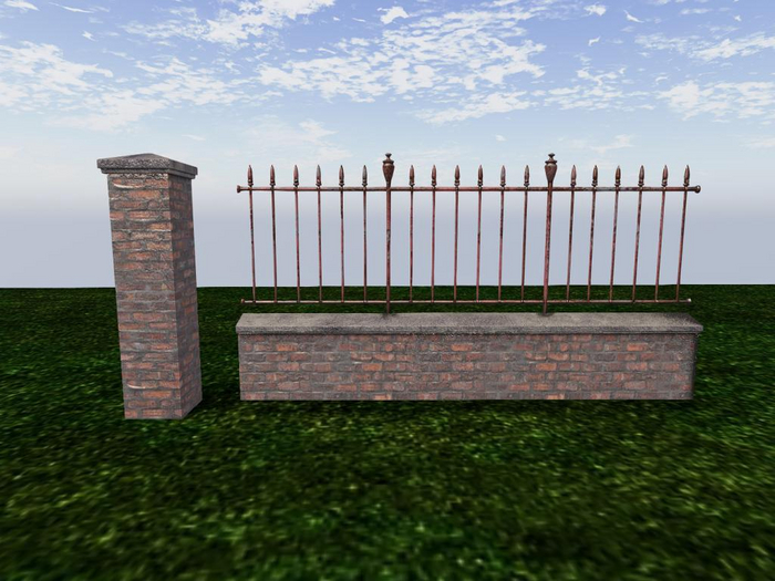Railings - Columns - Wall Set v_002  - MESH - FULL PERM