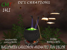  HALLOWEEN CAULDRON ANIMATED FUN DECOR