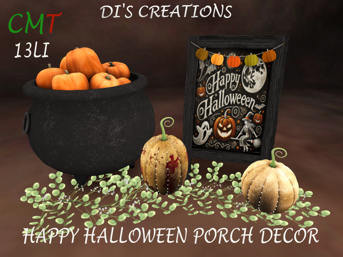 HAPPY HALLOWEEN PORCH DECOR