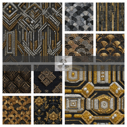 TB - ART DECO 1920'S FABRIC