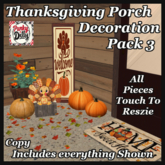 (PD) Thanksgiving Porch Decor Pack 3 