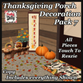 (PD) Thanksgiving Porch Decor Pack 7 