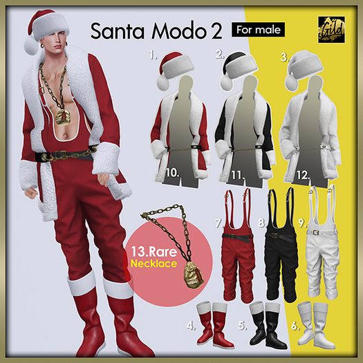 13. jake [Gild] Santa mode2_necklace_BOX RARE