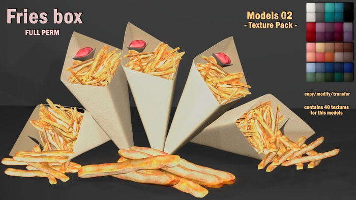 *FP* BRILLANCIA -Fries box  texture pack  / FULLPERM /#2