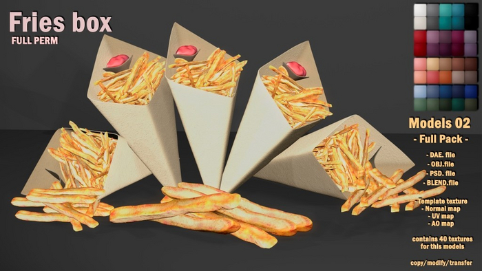 *FP* BRILLANCIA -Fries box full pack   / FULLPERM /#2