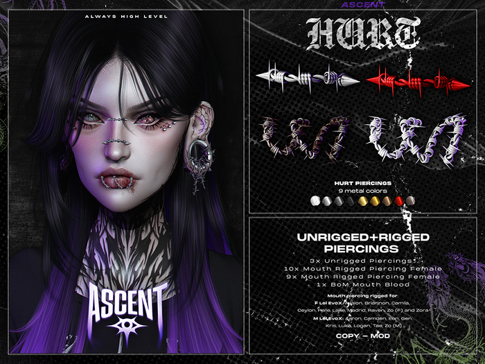 ASCENT - Hurt Piercings