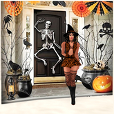 . ** orange dress with black 2013 -Pe&Pe