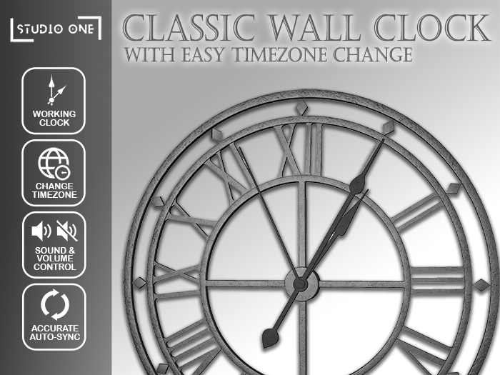 StudioOne - Classic Wall Clock