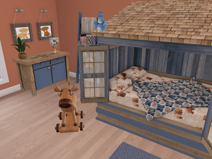 *DW* Happy Highland Cow Zooby Crib Set MP