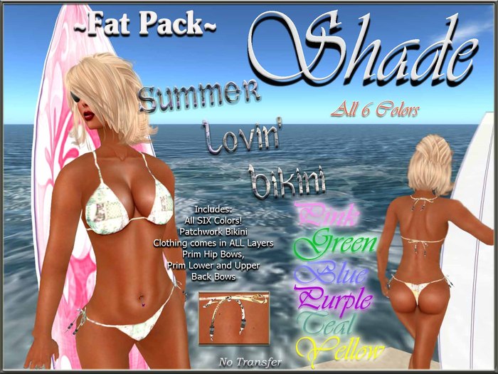 !SHADE! "Summer Lovin' Bikini" Fat Pack