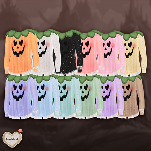 Toadstool . Pumpkin Outfit . Stars . Box