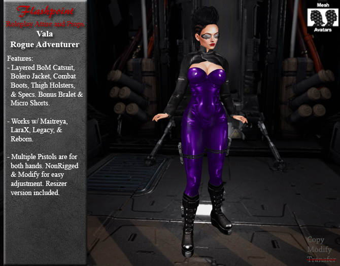 Vala Rogue Adventurer - Purple