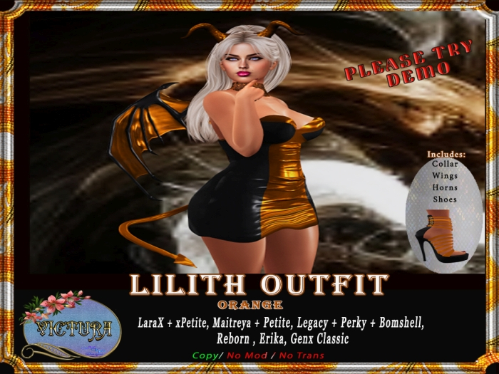 Lilith Orange Outfit  