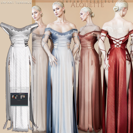 .ET. Alouette Dress  (add me!) White