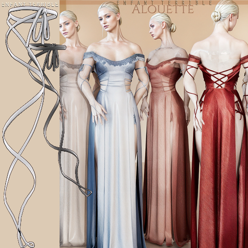 .ET. Alouette Arm Ribbons (add me!) White