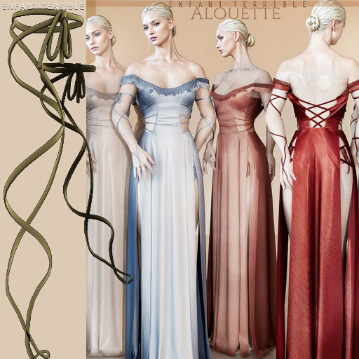 .ET. Alouette Arm Ribbons (add me!) Olive