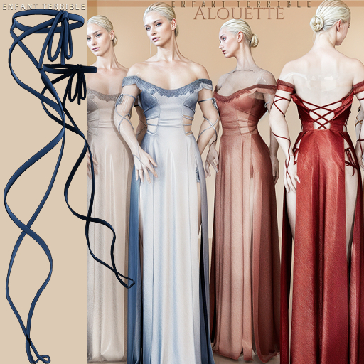 .ET. Alouette Arm Ribbons (add me!) Blue