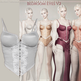 .ET. Bedroom Eyes V2 Top (add me!) White