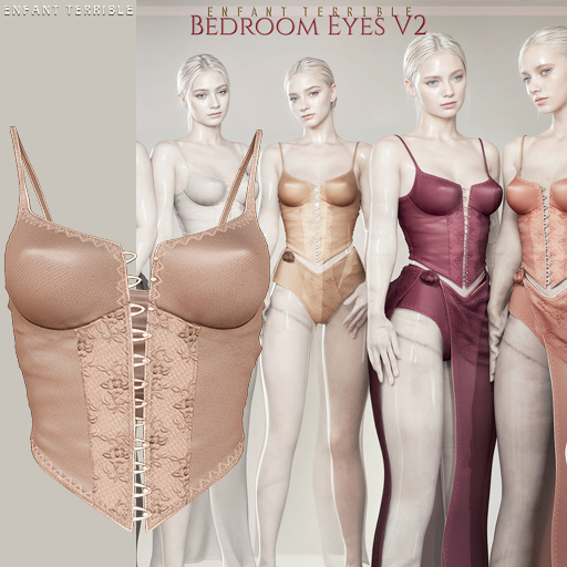 .ET. Bedroom Eyes V2 Top (add me!) Nude