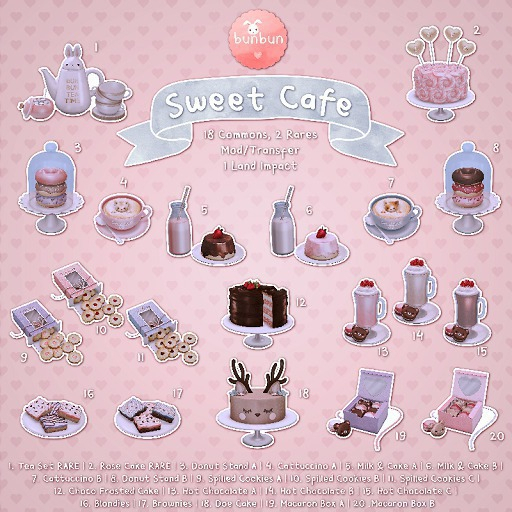 {BunBun} Sweet Cafe - Tea Set RARE
