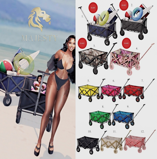 1. MAJESTY - Beach Wagon Filled [navy] M RARE