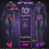 //Meow.CHIC// Babe Fluff - Lingerie Set PINKS & PURPLES - SINGLE PACK