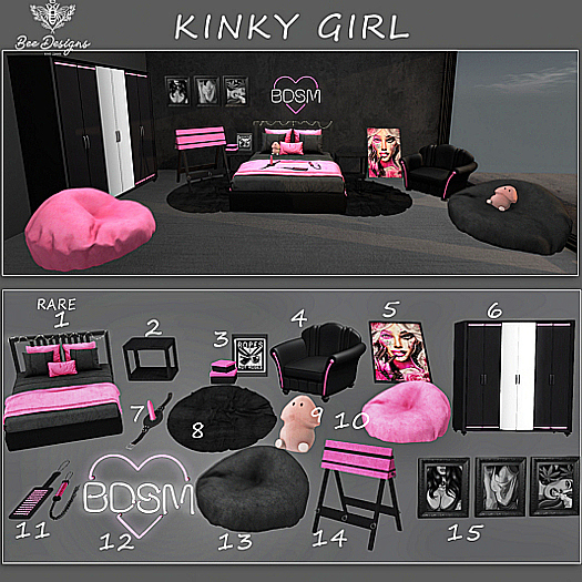 01 Bee Designs Kinky Girl RARE