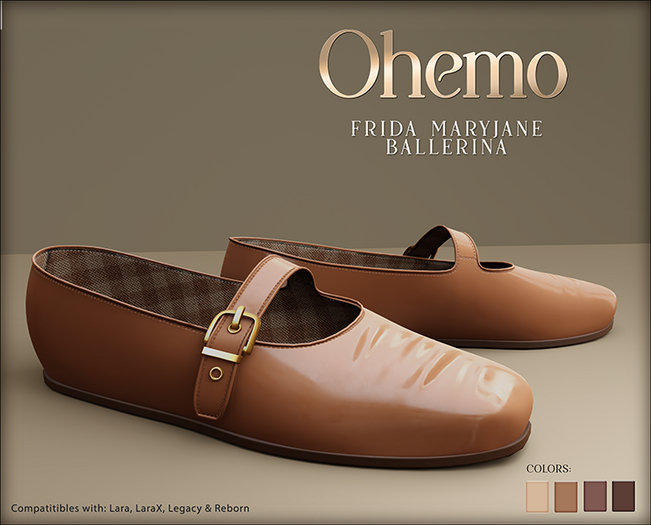 Ohemo - Frida maryjane ballerina - browns (Add me)
