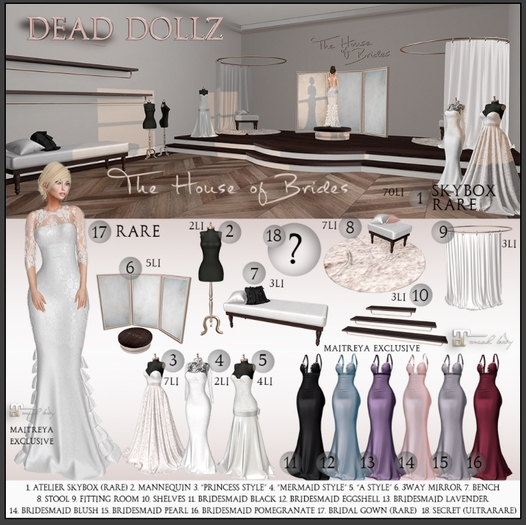 Dead Dollz - THoB - Stool & Rug