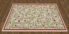 Holly Vines Christmas Rug