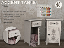 KOPFKINO - Accent Table - White