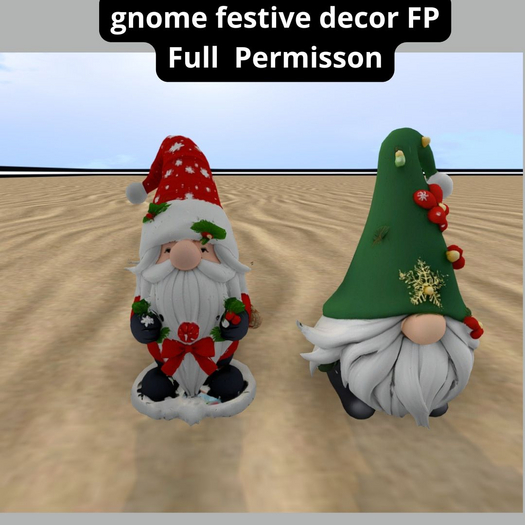 "MB" gnome festive decor FP