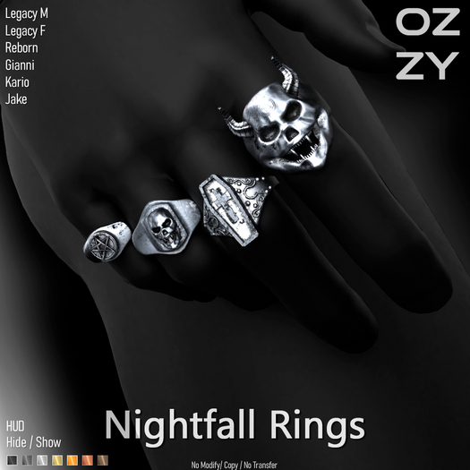 OZZY - Nightfall Rings - FATPACK