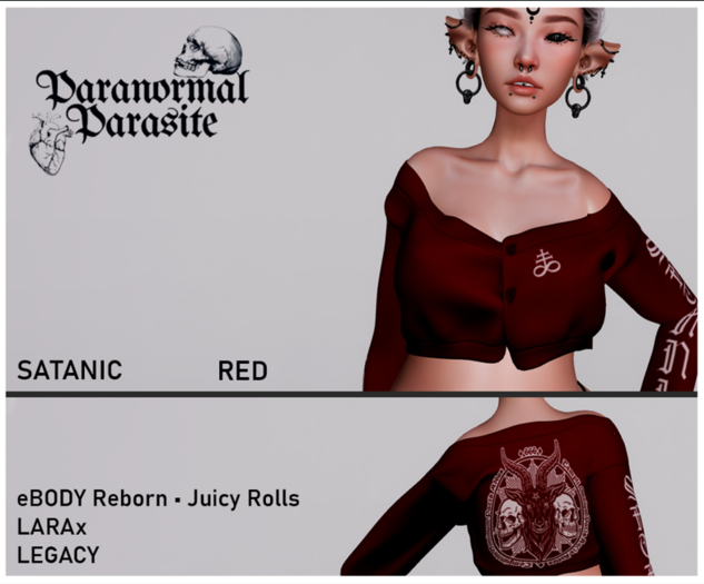 {Pa.Pa} Satanic Sweater - Red