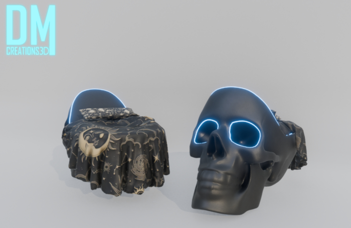 Skull Bed Full Perm Mesh