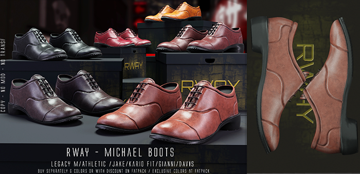 RWAY - Michael Boots Chestnut