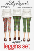 Cute Leggings Set (4 Colors) – Full Perm | Lilly Apparels