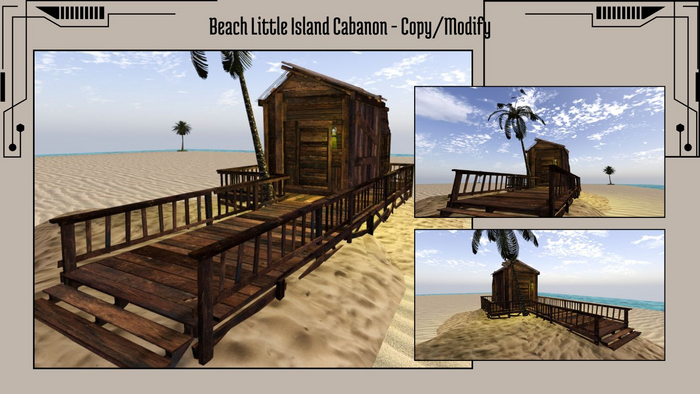 Beach Little Island Cabanon - Copy/Modify
