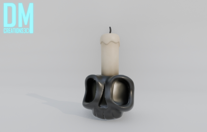 Candle Skull Full Perm Mesh