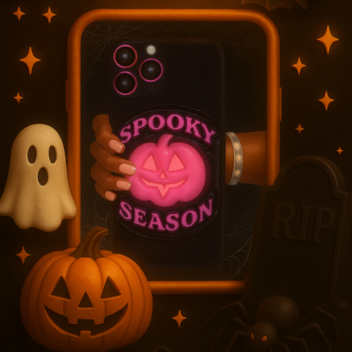 "Pink Spooky" Halloween Phone