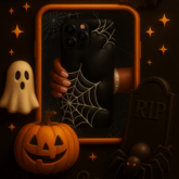 "Black Web" Halloween Phone