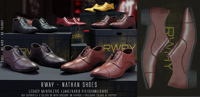 RWAY - Nathan Shoes  Mahogany