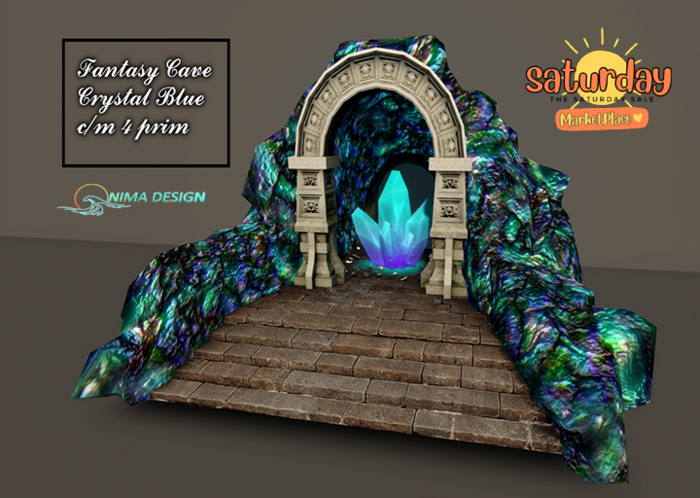 NIMA STORE-FANTASY CAVE CRYSTAL BLUE