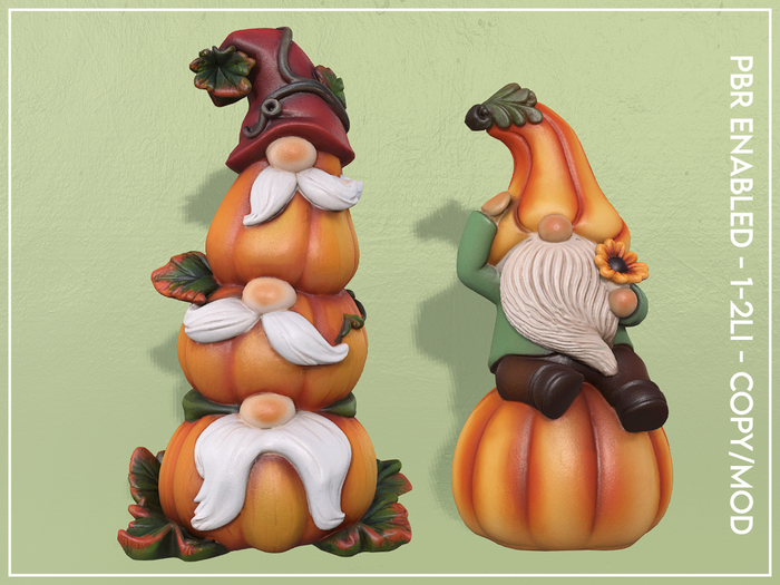 Pumpkin Gnomes Set