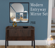 Modern Mirror Entryway Set 