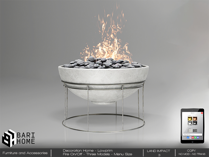 [BARI HOME] Concrete Fire Pit