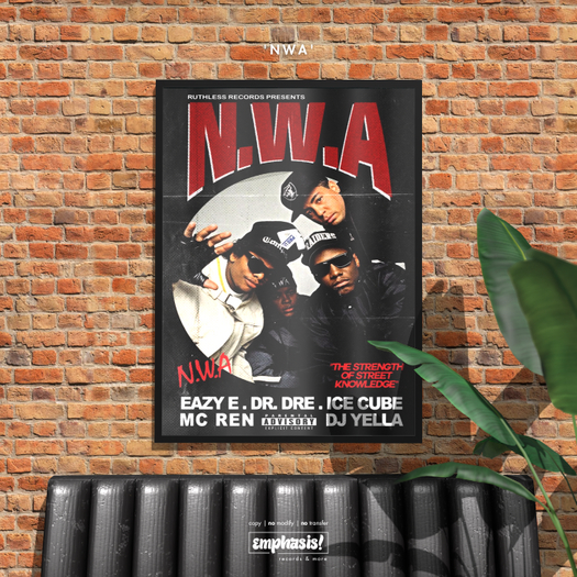 [e!] Framed Poster: NWA! (add)