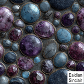 Leather and Unpolished Stones Seamless Texture